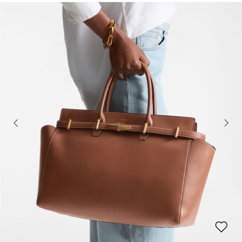 Jimmy Choo Tan Leather Crossbody Bag